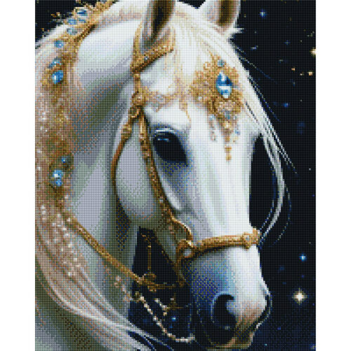 Diamantové-malovani-bílý-kůň.obraz