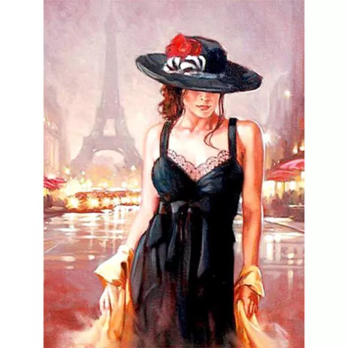 Diamantový-obraz-žena-klobúk-Paríž