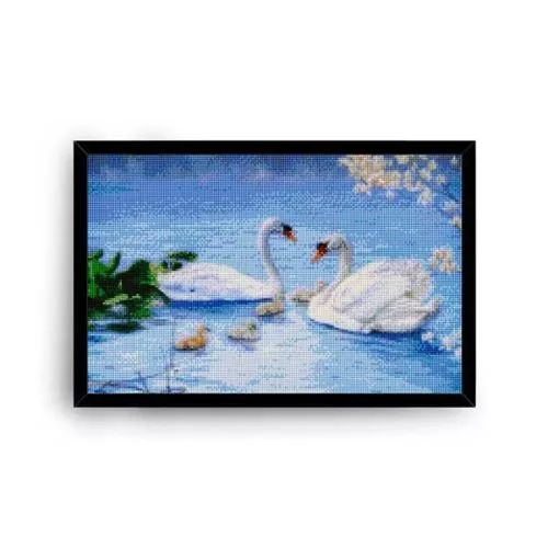 Diamantové-malování-labutí-rodinka-obraz-rám-opt