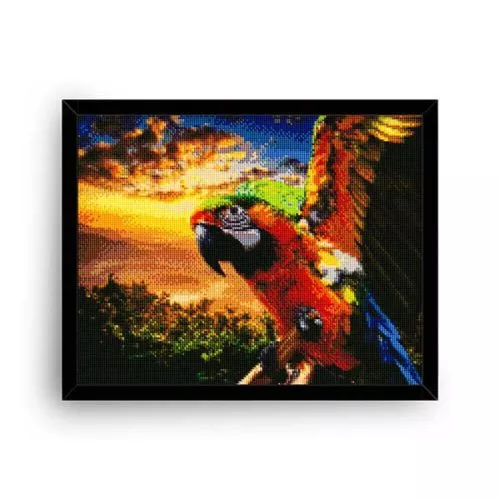 Diamantové-malování-papoušek-západ-slunce-rám-obraz-opt