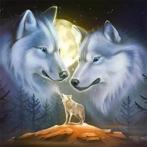 Diamantové-malování-vlky-noc
