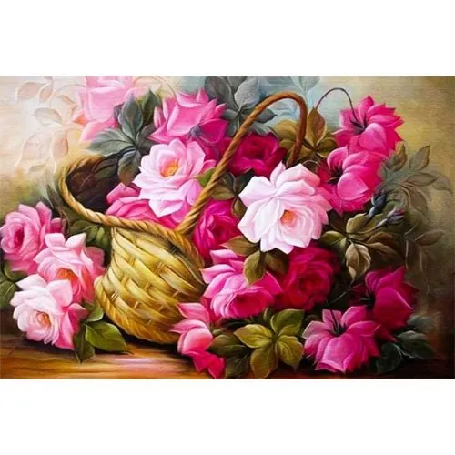 Diamantové-malování-květiny-v-košíku