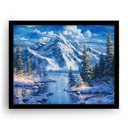 Diamantové-malování-zasněžené-hory-a-jezero-ram