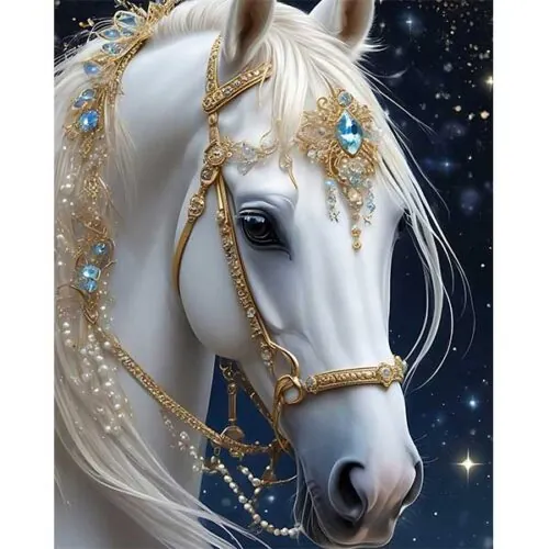 Diamantové-malovani-bílý-kůň