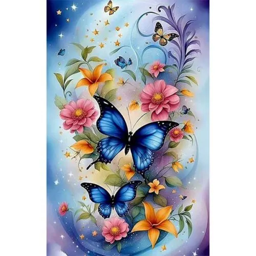 Diamantové-malovani-modré-motýly-a-květiny